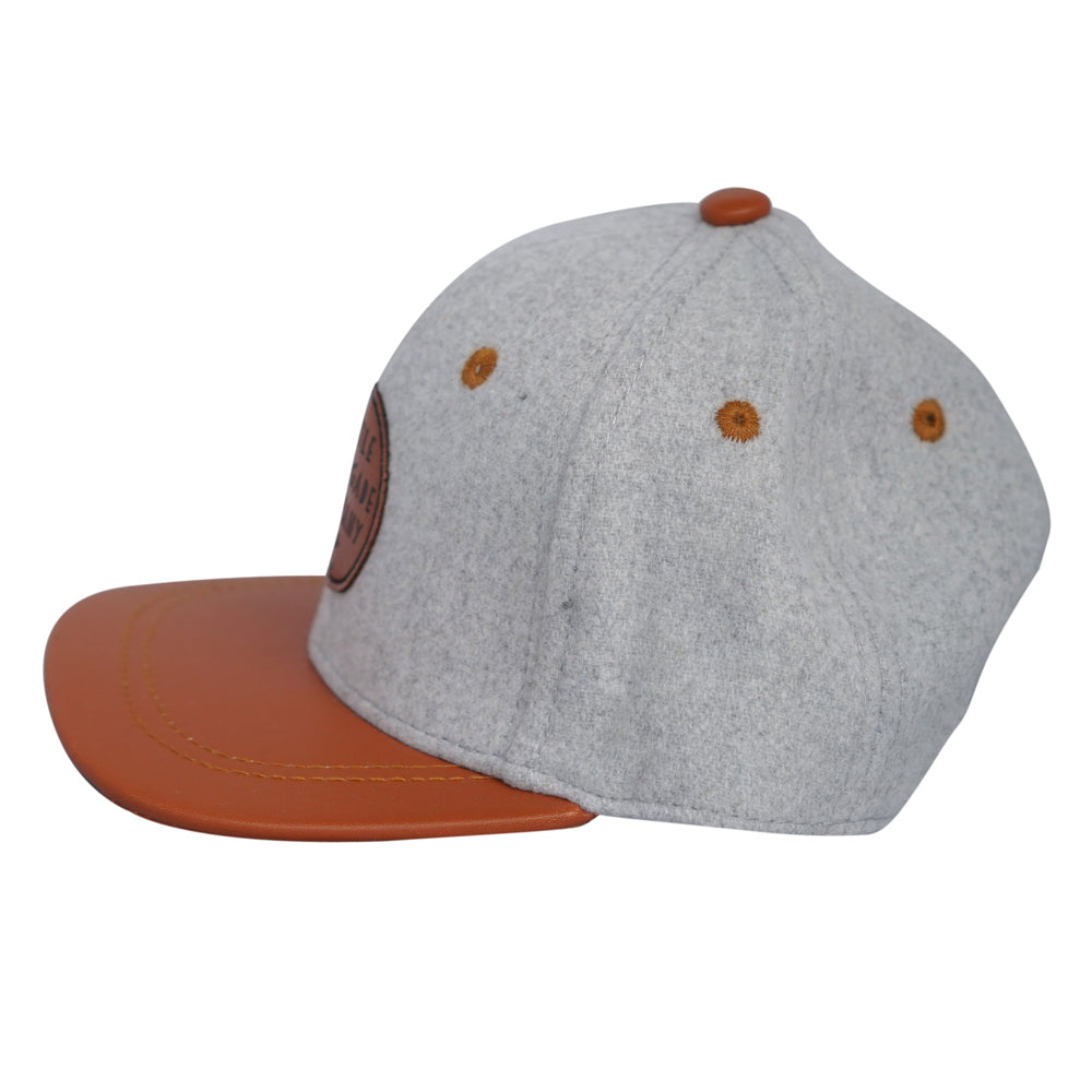 Little Renegade Company Grey Felt & Tan Cap