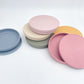 Petite Eats Silicone Plate with Lid Sand