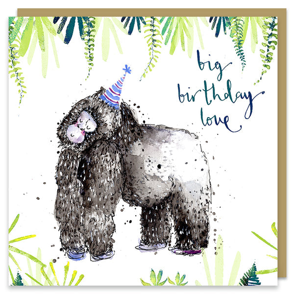Birthday Gorilla Greeting Card