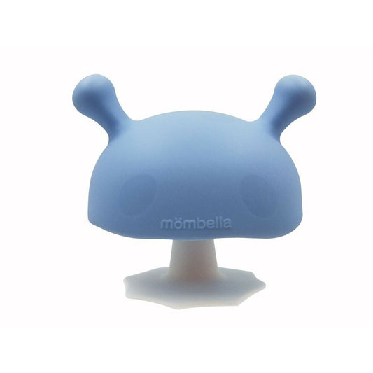 Mombella Mushroom Teether Light Blue