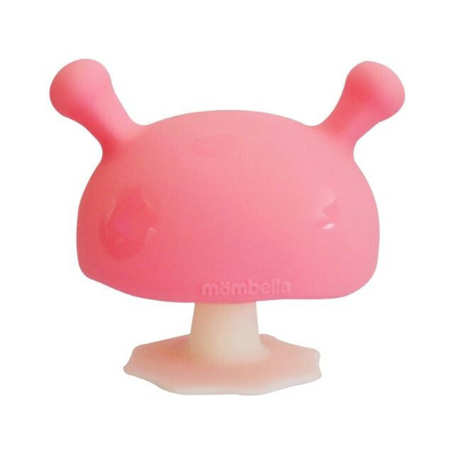 Mombella Mushroom Teether Pink