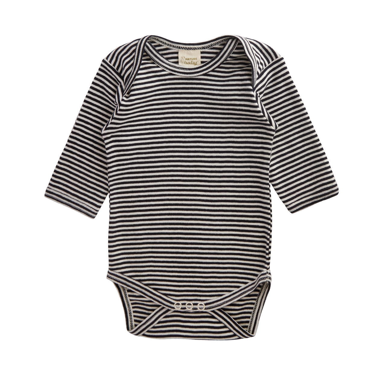 Nature Baby Long Sleeve Bodysuit Navy Stripe