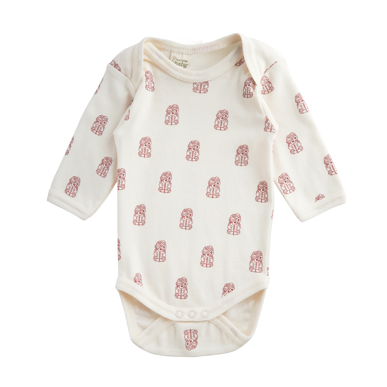 Nature Baby Long Sleeve Bodysuit Tiki Print