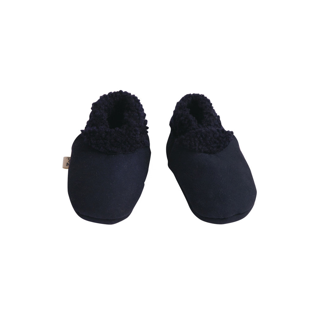 Nature Baby Lambskin Booties Navy