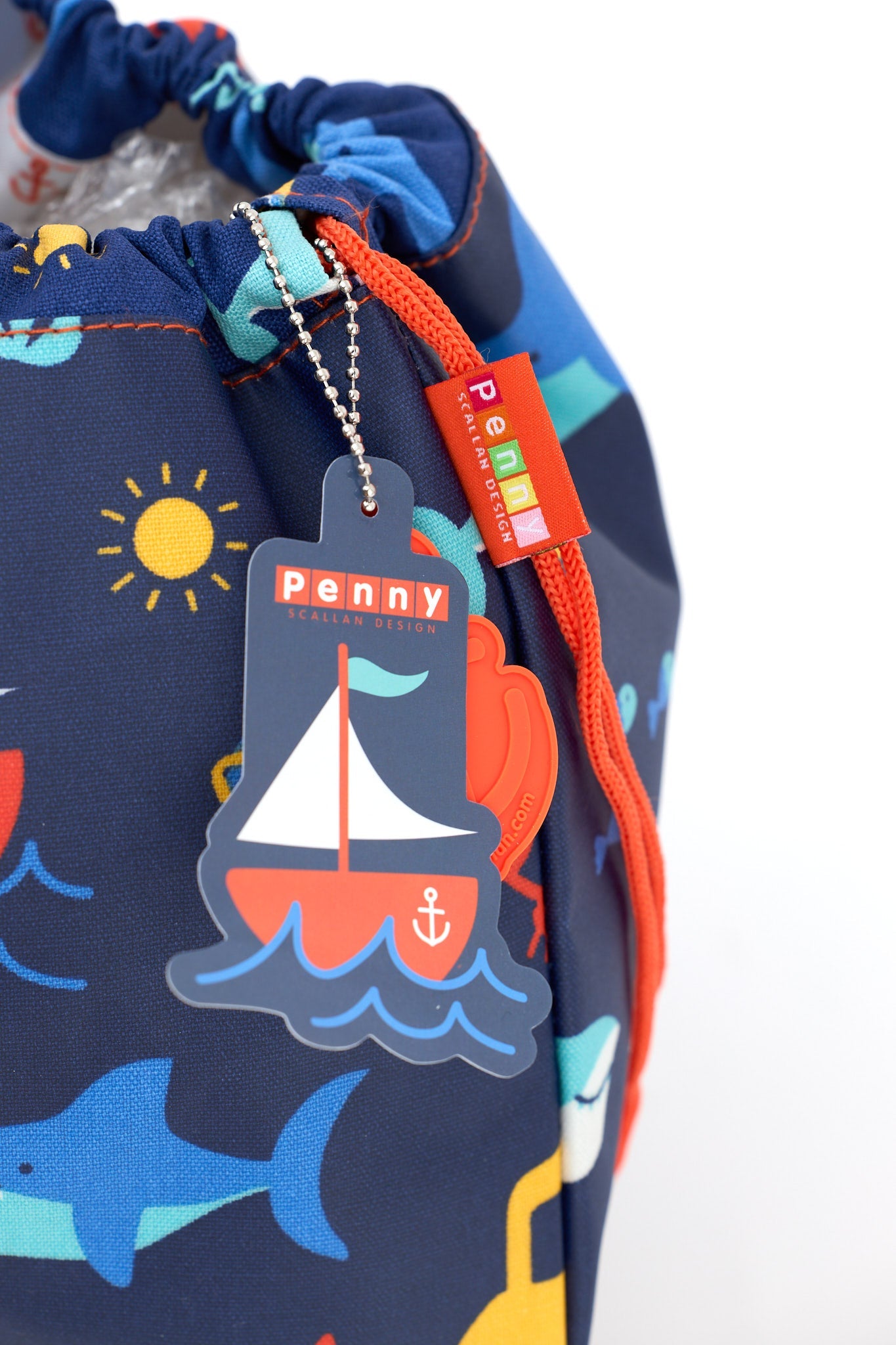 Penny Scallan Drawstring Bag Anchors Away