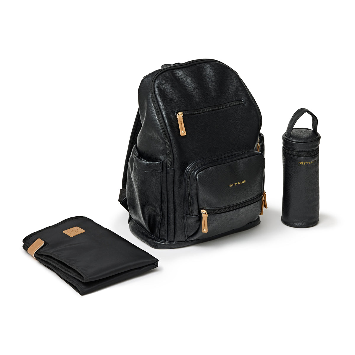 Pretty Brave Chloe Backpack Black Pebble