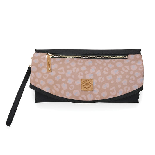 Pretty Brave Roundabout Change Clutch Rose Leopard