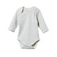 Nature Baby Long Sleeve Bodysuit Grey Marl Stripe