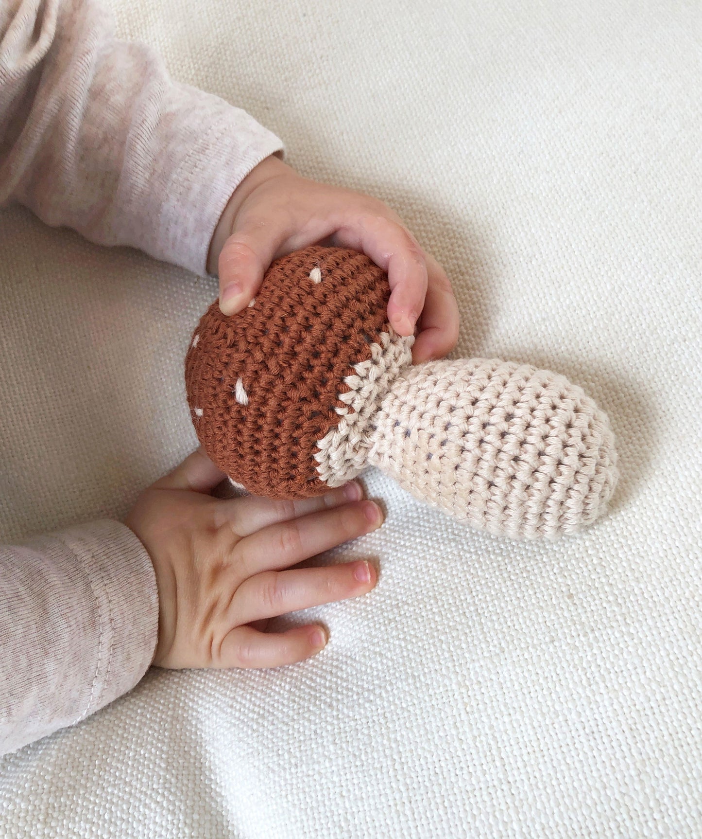 Over the Dandelions Crochet Mushroom Rattle