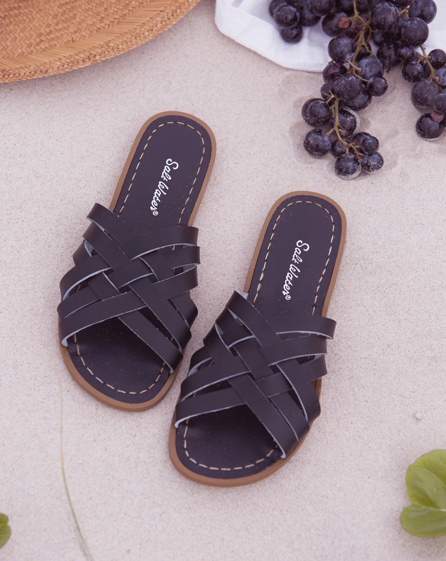 Saltwater Sandal Retro Slide Black