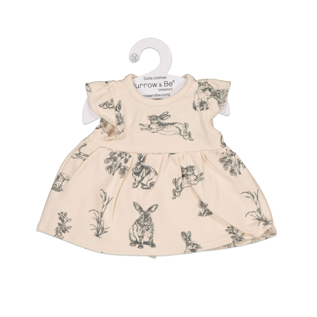 Burrow & Be Doll Clothing Almond Burrowers Dress