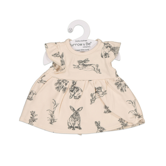 Burrow & Be Doll Clothing Almond Burrowers Dress