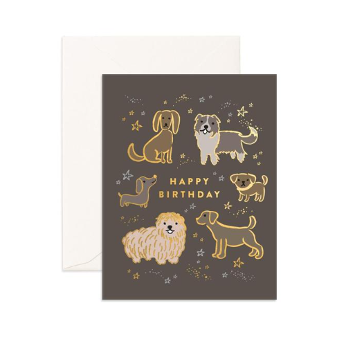 Happy Birthday Dogs Greeting Card