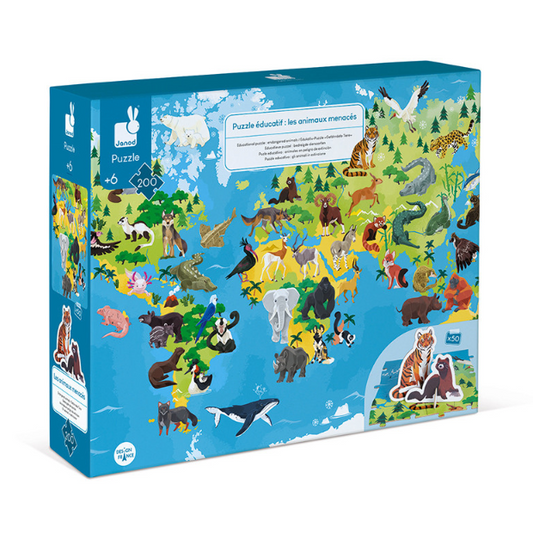 Janod Endangered Animals Puzzle