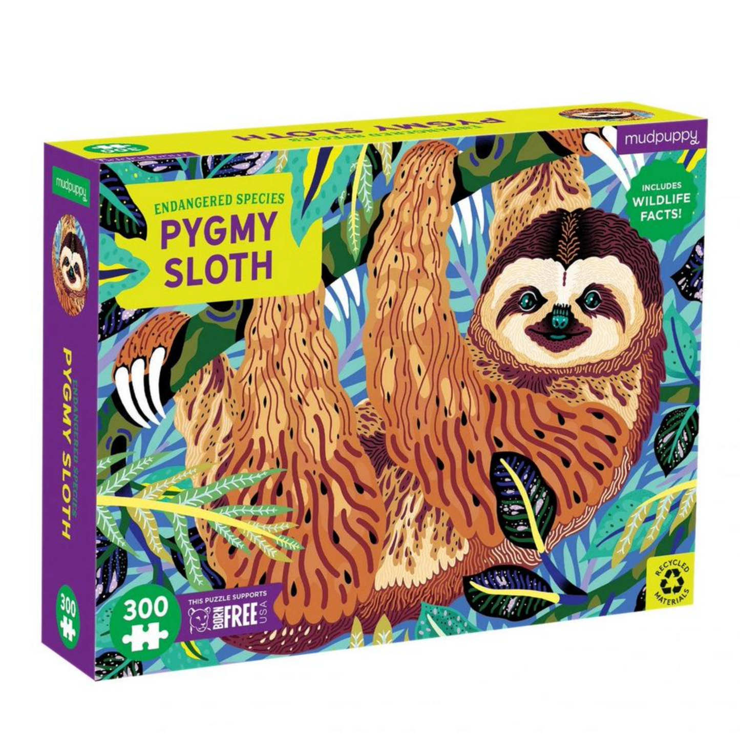 Endangered Species Pygmy Sloth Puzzle 300pce