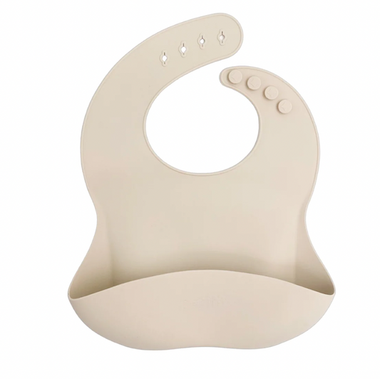 Petite Eats Premium Silicone Bib Sand Large