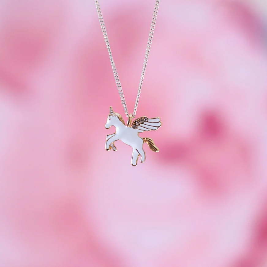 Lauren Hinkley Gold Unicorn Silver Necklace