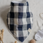 Boston & Forest Dribble Bib Navy Gingham