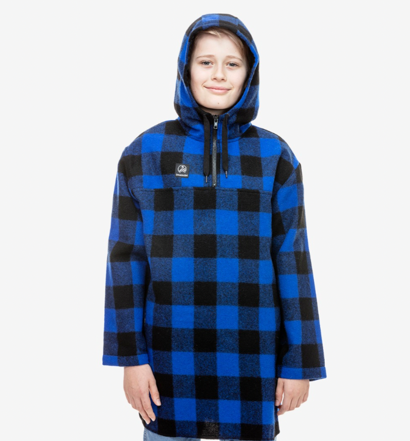 Swanndri Kid's Brixton Bush Shirt Blue/Black Check