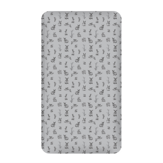 Burrow & Be Grey Burrowers Cot Sheet