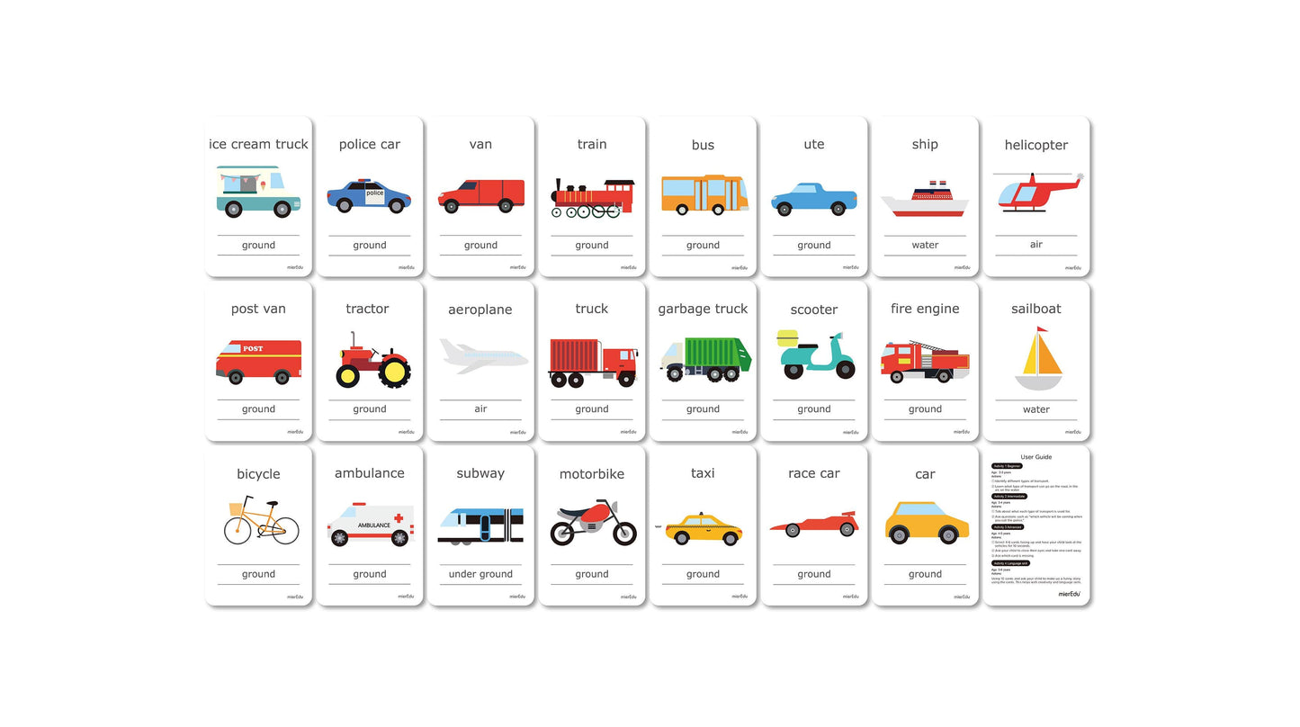 Cognitive Flash Cards Transport