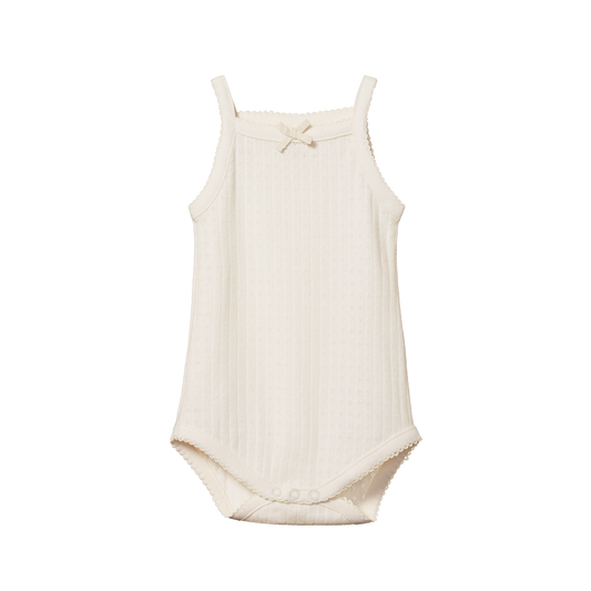 Nature Baby Camisole Bodysuit Pointelle Natural