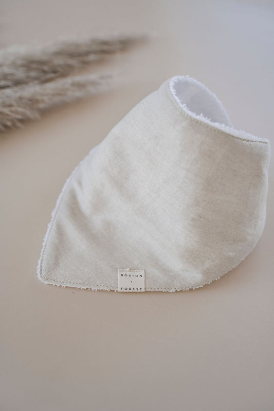 Boston & Forest Dribble Bib Oatmeal