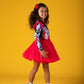 Rock Your Kid Midnight Florals Long Sleeve Circus Dress