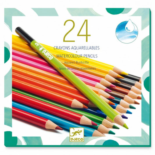 24 Watercolour Pencils