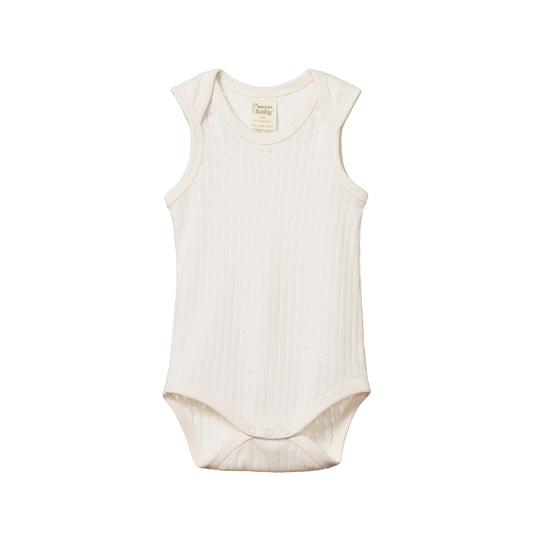 Nature Baby Singlet Bodysuit Pointelle