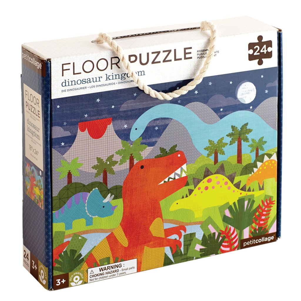 Le Petit Collage Dinosaur Kingdom Floor Puzzle