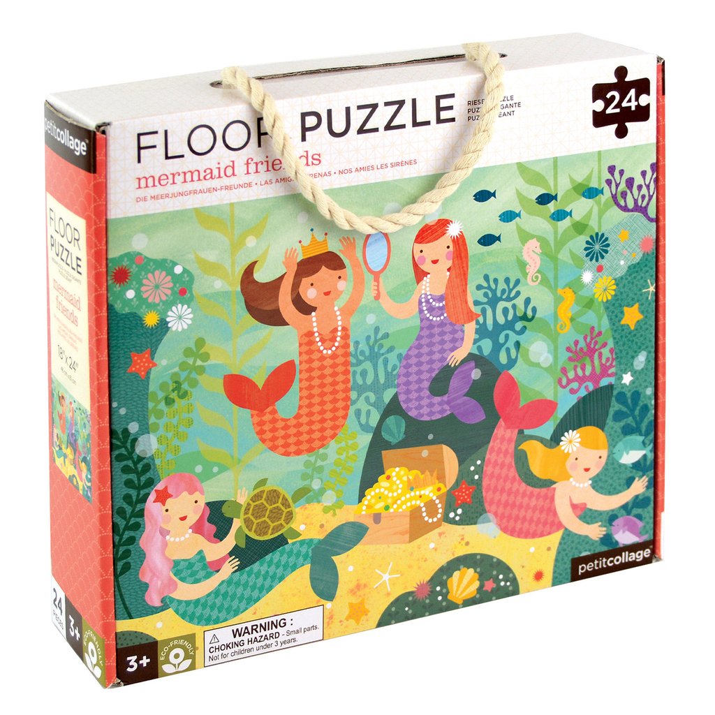 Le Petit Collage Mermaid Friends Floor Puzzle