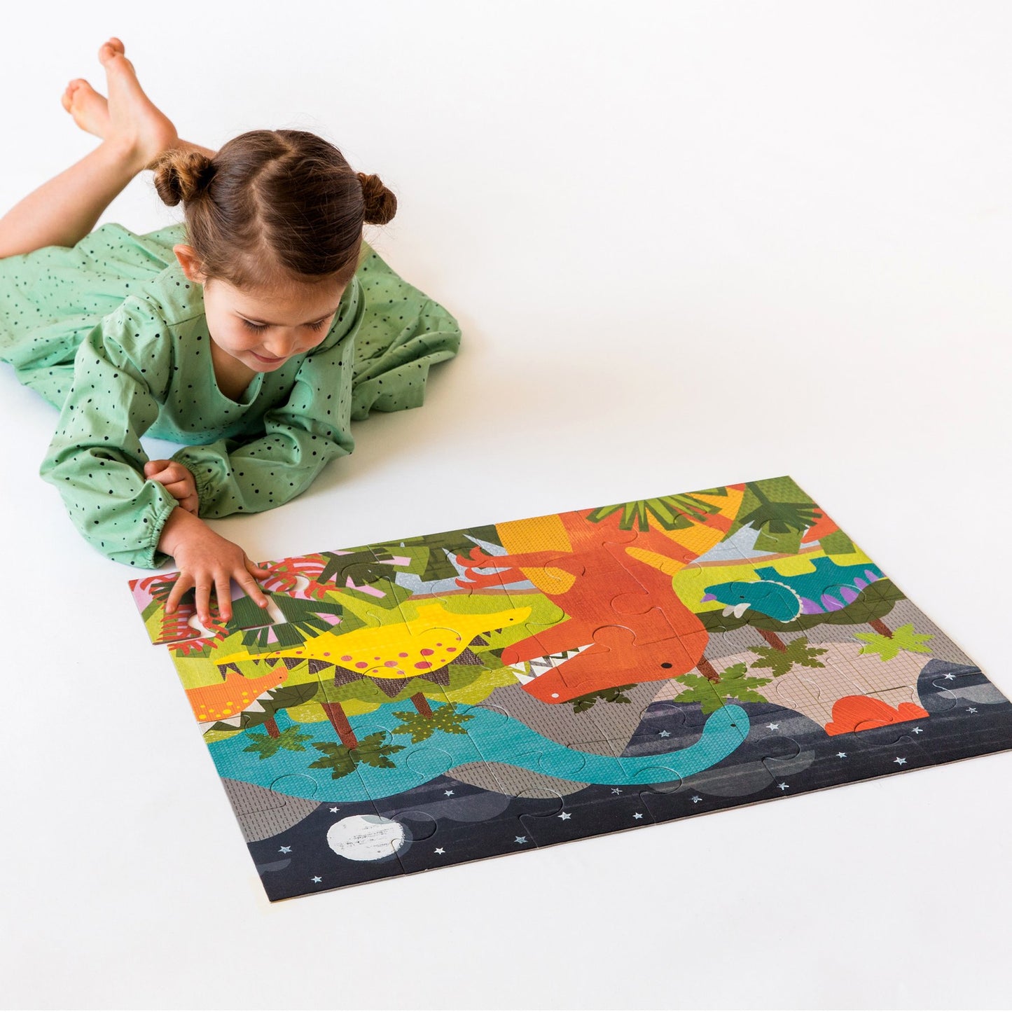 Le Petit Collage Dinosaur Kingdom Floor Puzzle