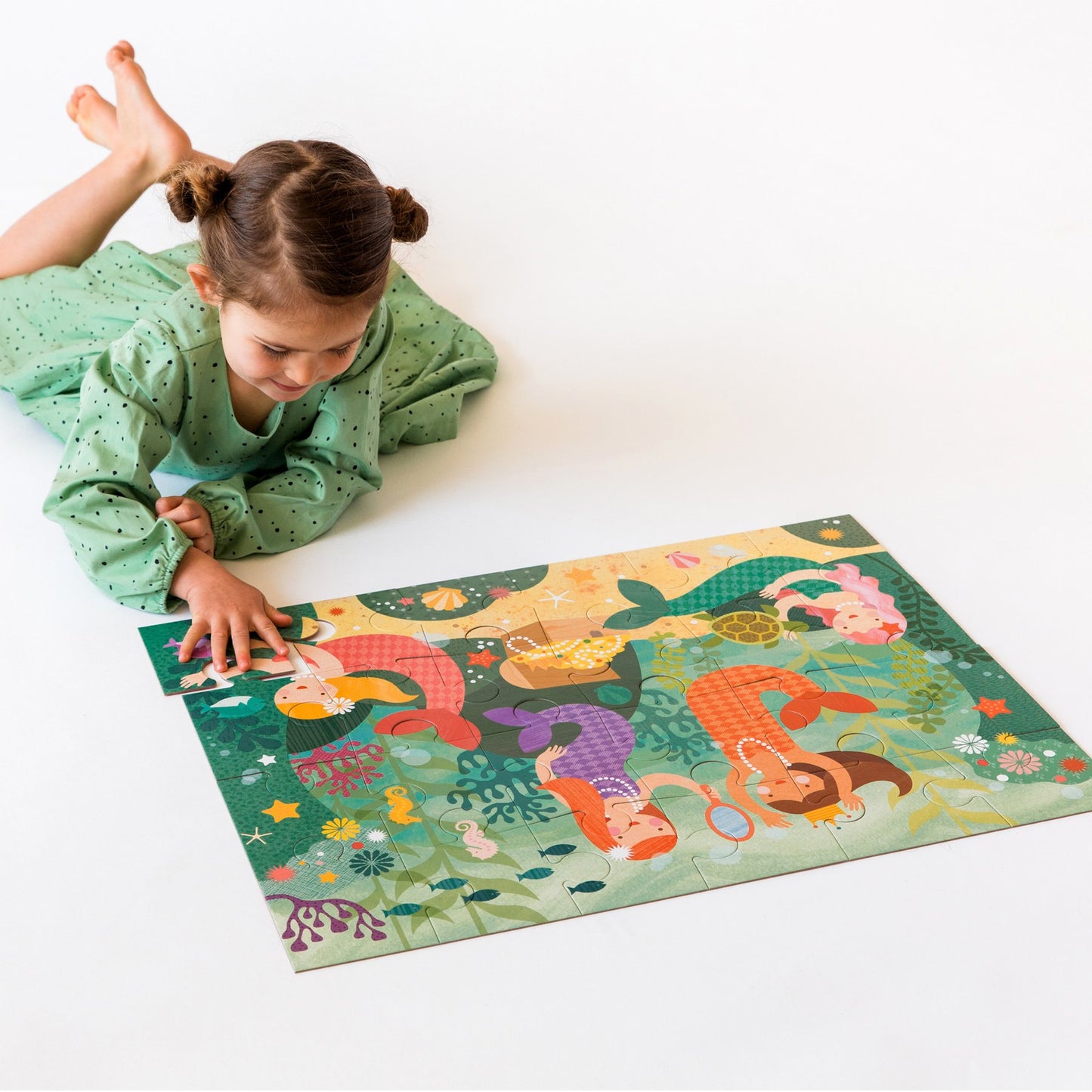 Le Petit Collage Mermaid Friends Floor Puzzle