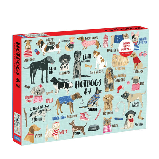 Hot Dogs A-Z 1000 Piece Family Puzzle