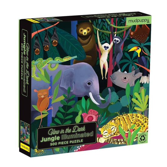 Glow In The Dark Jungle Puzzle 500pce