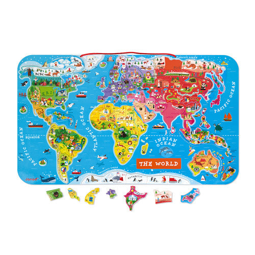 Janod Magnetic World Puzzle 92 Piece