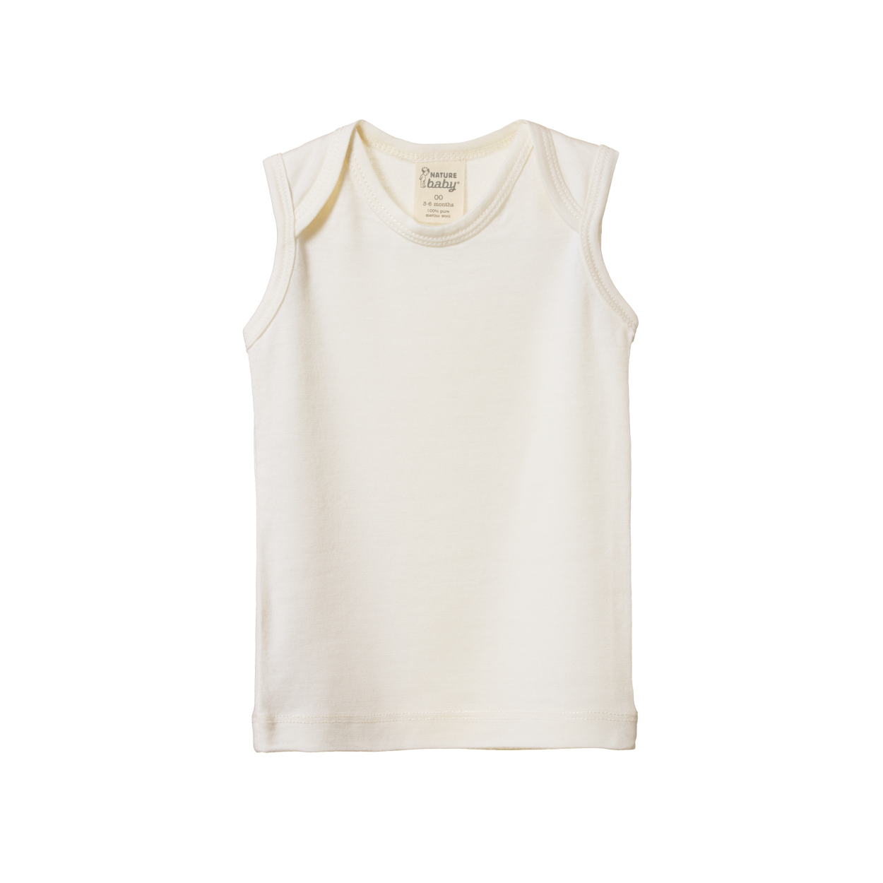 Nature Baby Merino Essential Singlet Natural