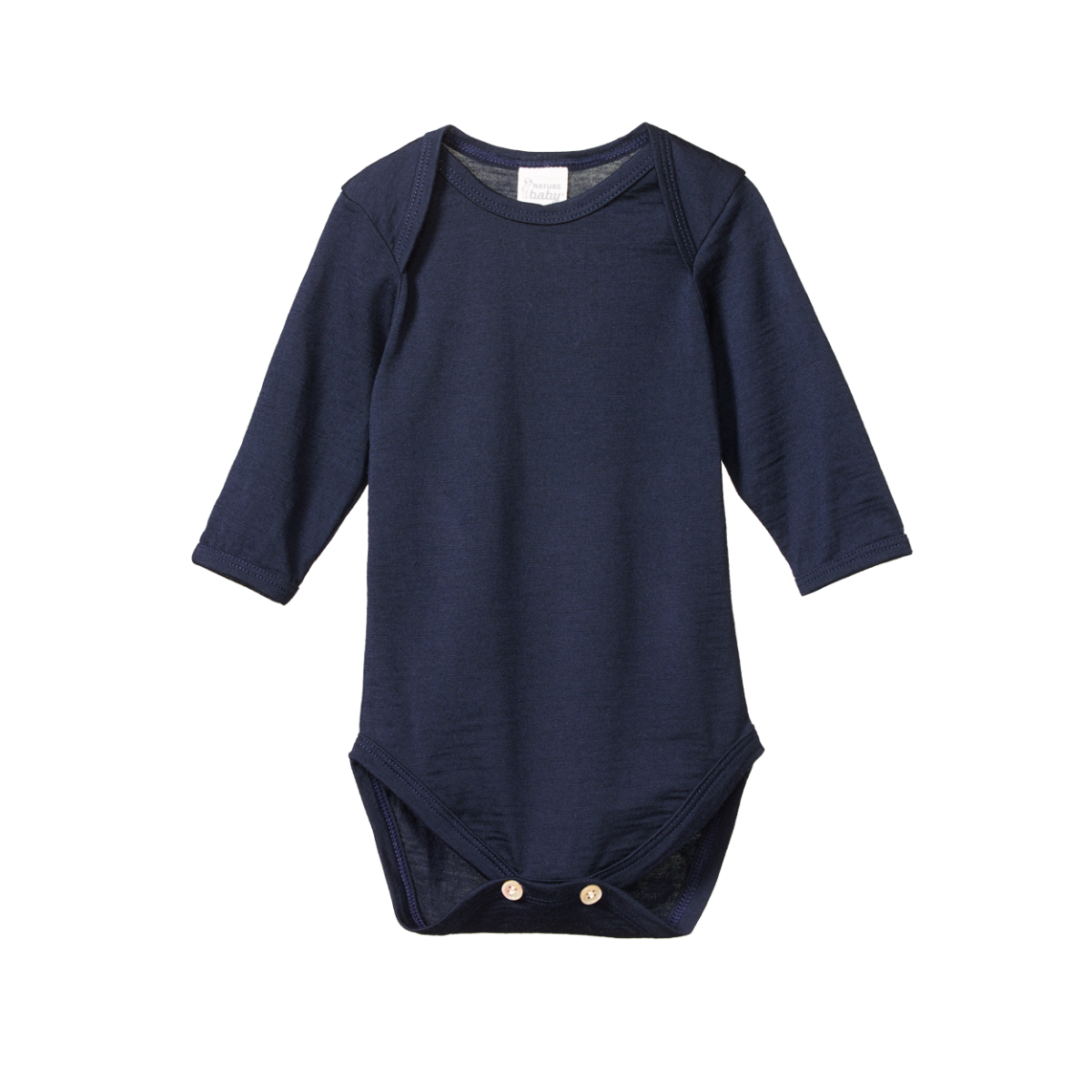 Nature Baby Merino Essential Long Sleeve Bodysuit Navy