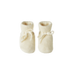 Nature Baby Merino Knit Drawstring Booties Natural