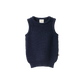 Nature Baby Merino Knit Vest Navy Chunky Knit
