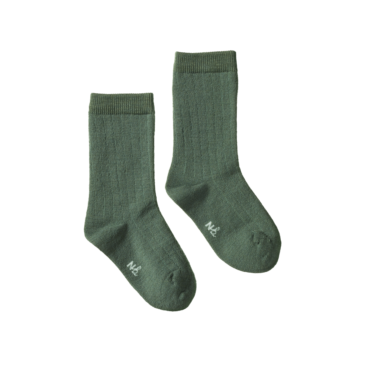 Nature Baby Organic Wool Rib Socks Nettle