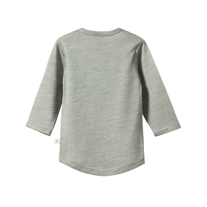 Nature Baby Merino Essential Tee Grey Marl