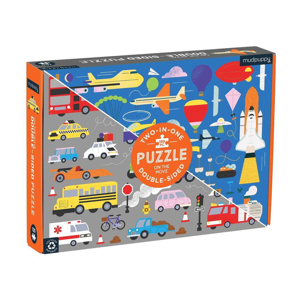 On the Move Double Sided Puzzle 100pce