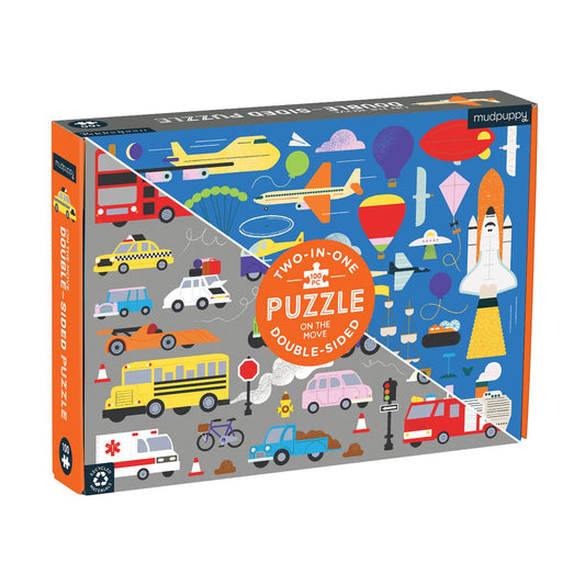 On the Move Double Sided Puzzle 100pce