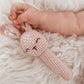 Over the Dandelions Crochet Bunny Rattle Blush