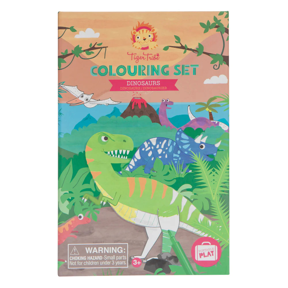 Tiger Tribe Colouring Set Dinosaur