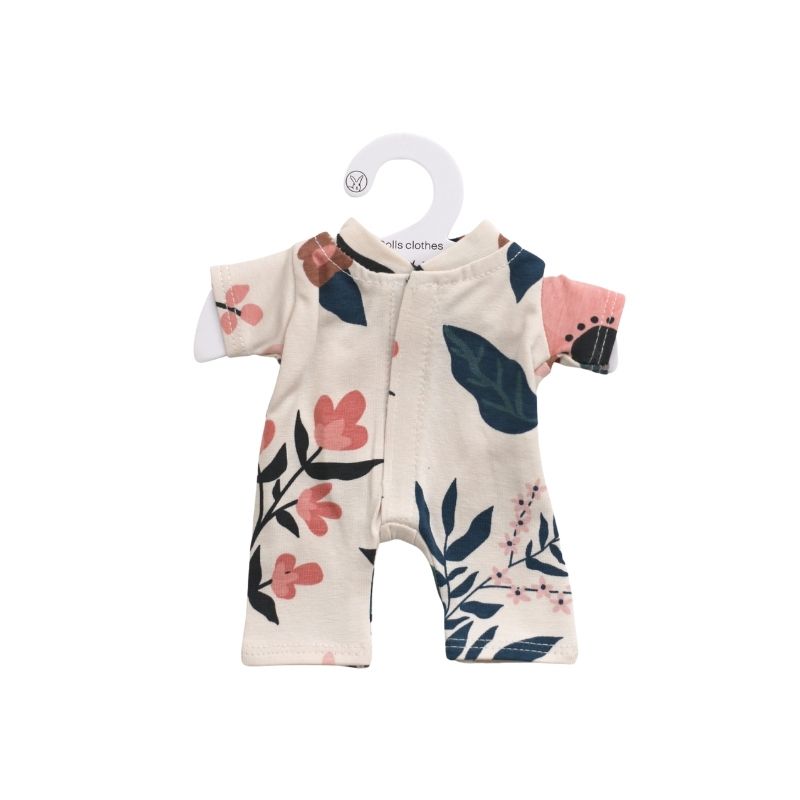 Burrow & Be Doll Clothing Pink Clementine Romper